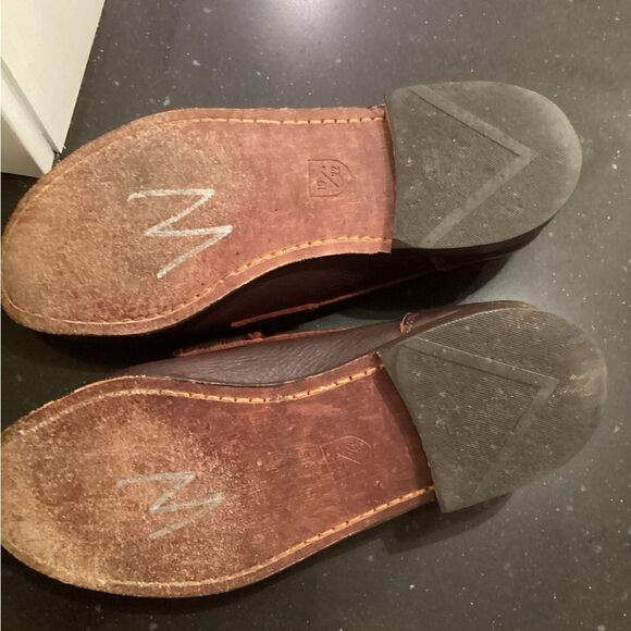 ALLEN EDMUNDS SIZE 8D DARK BROWN CASUAL LEATHER PENNY LOAFERS main image 4